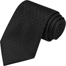 Kissties Mens 63'' XL Extra Long Tie Solid Festive Necktie  Gift Box