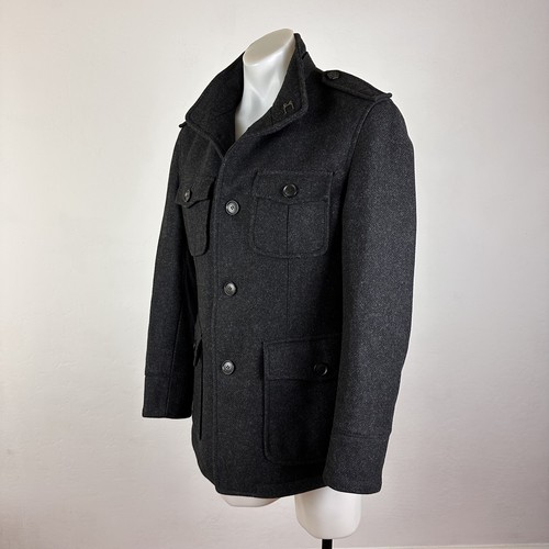 Hugo Boss Soft Virgin Wool Military-Inspired Coat - Picture 8 of 11