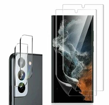 For Samsung S25 S24 S23 S22 S21 Ultra TPU Hydrogel Screen Protector/Camera Lens