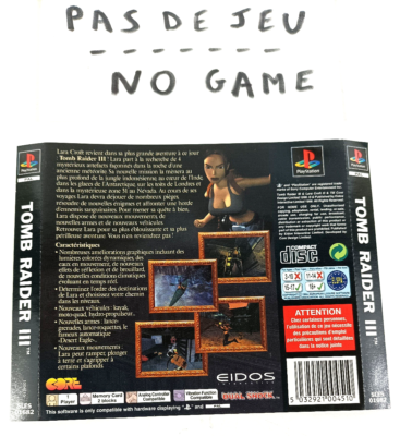 Jaquette arrière Tekken 3 - Accessoires Jeux Vidéo | Rakuten