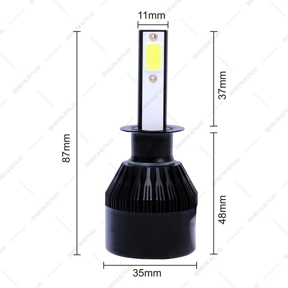 6000K LED Headlights High Low Beam +Fog Light Bulb For Kia Optima 2011 2012 2013 — 第 4/4 张图片