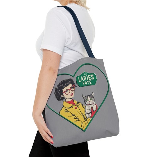 Cat Ladies Vote Tote Bag Fun Election Carry-On Harris Walz Trump Vance - Picture 49 of 61