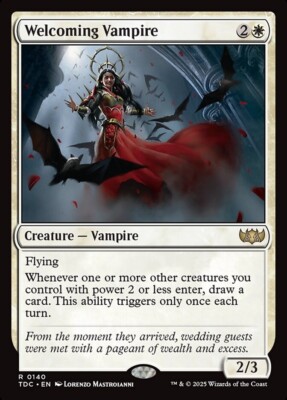 Welcoming Vampire - Commander: Tarkir Dragonstorm TDC 140 - EN NM - Magic TCG