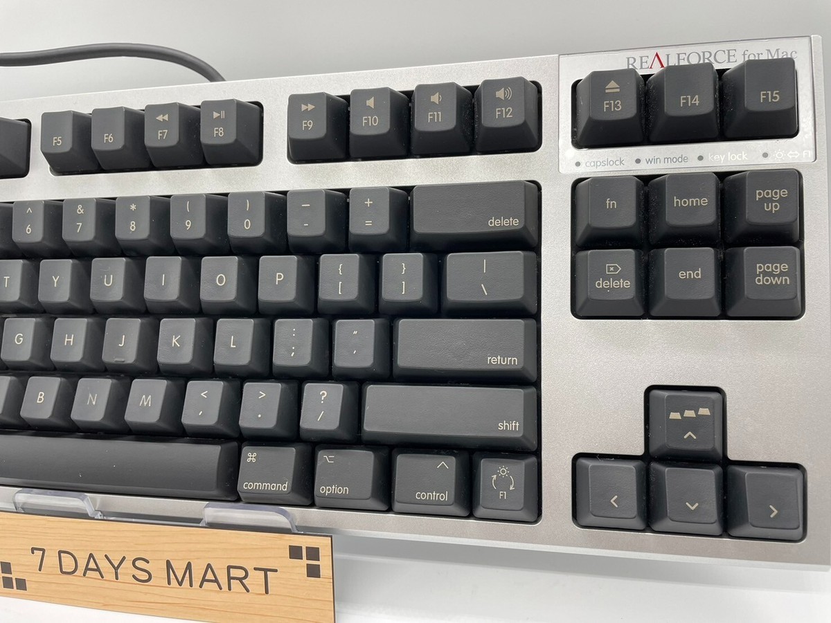 Topre Realforce R2TLSA-US3M-BK TKL SA for Mac English layout USED 