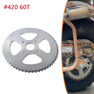 Rear Sprocket 420 60T 4 Hole For Baja Warrior Massimo KT196 MB200