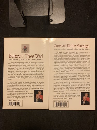 A Survival Kit for Marriage & Before I Thee Wed by Carolyn S. Self and Bill Self - Picture 2 of 13