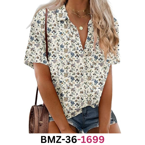 IN'VOLAND Women's Plus Size Linen Button Down Shirt Short Sleeve Blouse Top, 20W