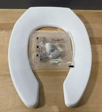 1955CT Commercial Heavy Duty Open Front Toilet Seat ￼Elongated ￼Bemis USA