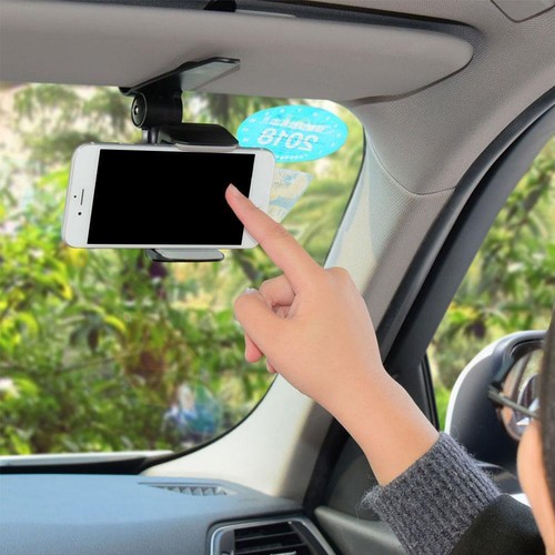 360°Mount Holder Car Dashboard Sun Visor Mirror Stand For Mobile Phone GPS L3H6 - Picture 5 of 13