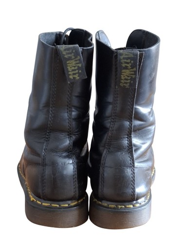 Vintage Dr Martens 1490 'Made in England' 10 Eyelet Leather Boots - UK 9 EU43 - Bild 4 von 7