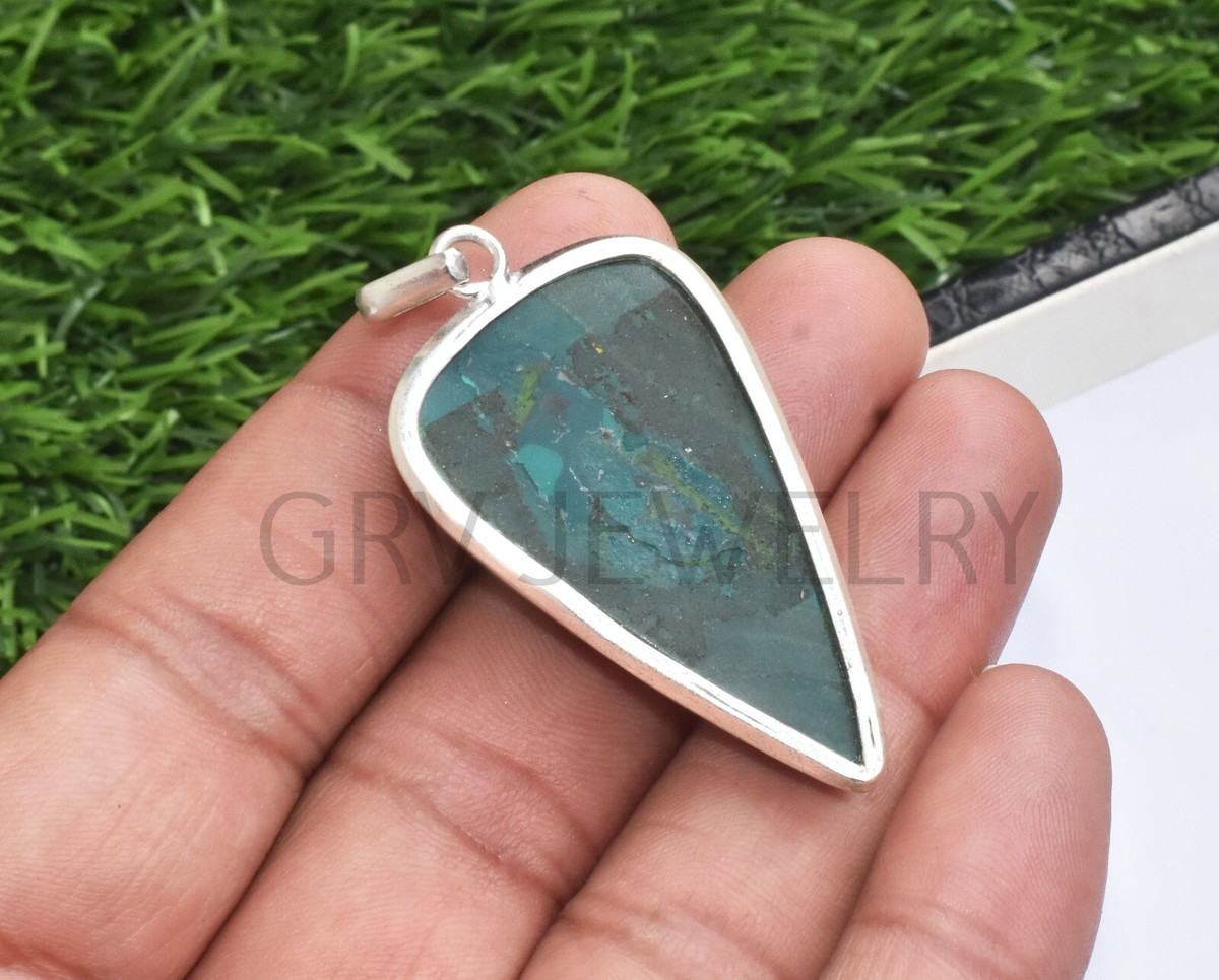Malachite Gemstone 925 Sterling Silver Pendant Fine Jewelry Malachite Gemstone 925 Sterling Silver Pendant Fine Jewelry