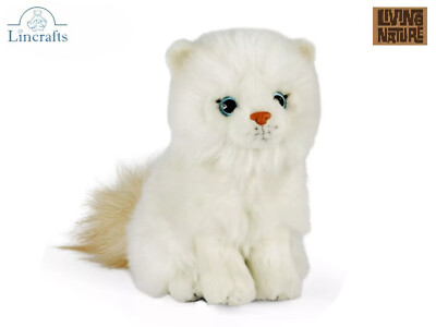Ragdoll Kätzchen sitzendes Plüschtier Katze Teddy von Living Nature. Geschenk. 18 cmH