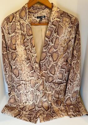 Fashionable Blazer Womens Snake Print Blazer Women's Camouflage