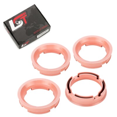 4x Distanz Ringe Zentrierringe Alufelgen Ø 57,1 - Ø 72,6 mm für VW LUPO PASSAT