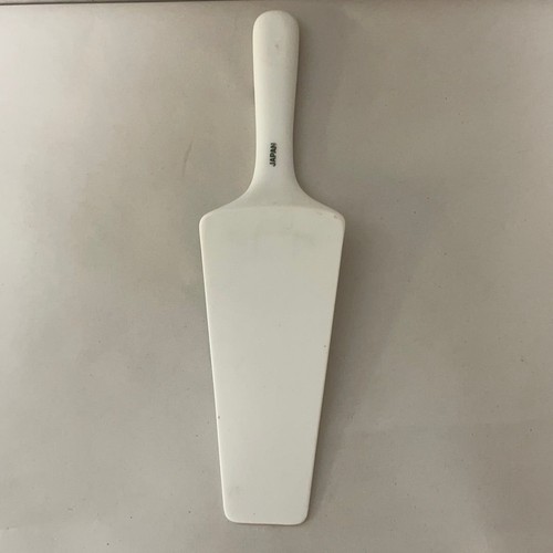 Vintage Ceramic 10" Cake Pie Server Florals on White Japan - Picture 4 of 5