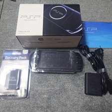 Sony PSP-3000 PSP 3000 Console Piano Black Complete in Box Region free USED