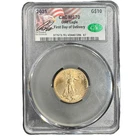 2025 American Eagle 1/4 oz Gold CAC Presidential Signature Eagle Label MS 70 FDD