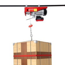 Elektrische Seilwinde Flaschenzug Hebezug Kran Seilzug Funk 220V 600kg T&Uuml;V