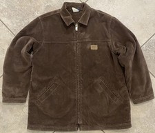 Vintage 90  s Dickies Corduroy Jacket Men  s L Brown Diamond Quilted Interior