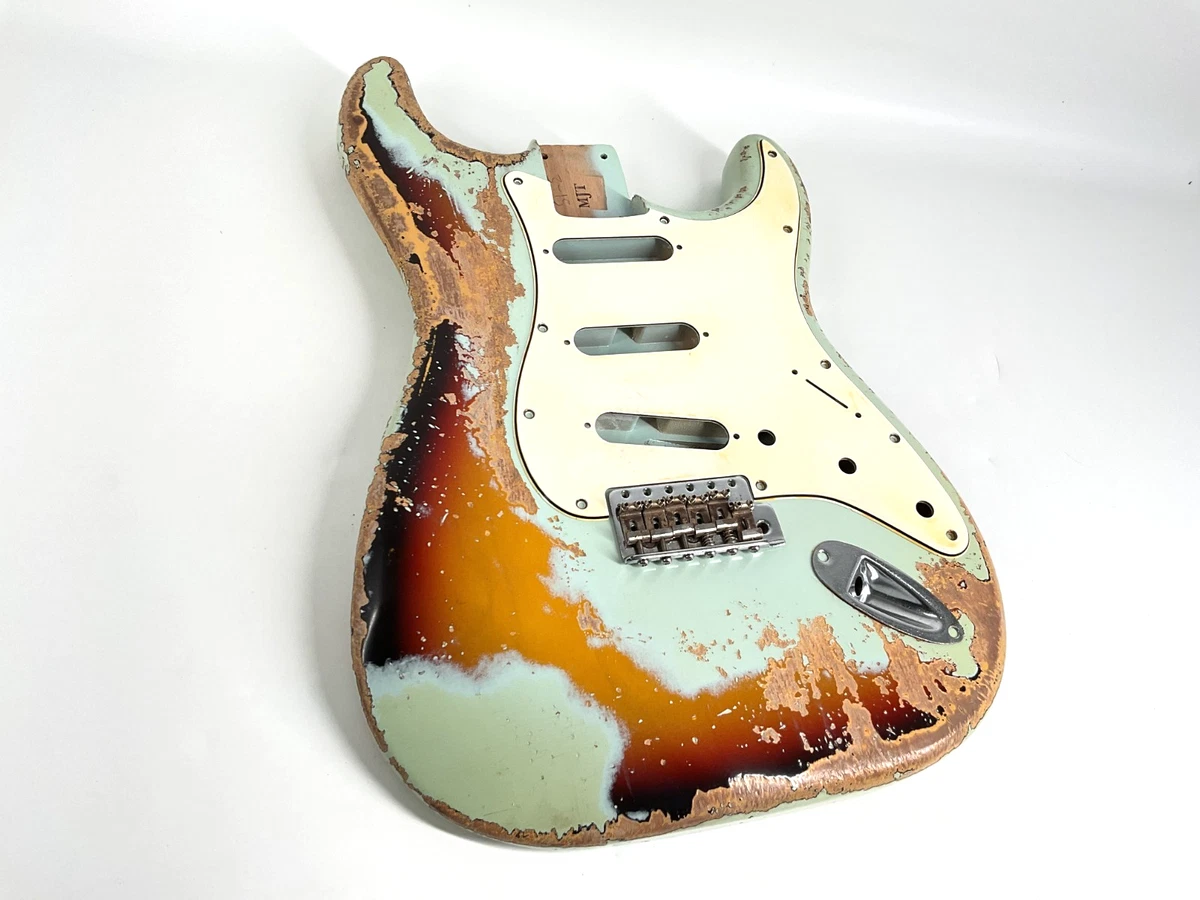 MJT Official Custom Vintage Aged Nitro Guitar Body Mark Jenny VTS Surf Green