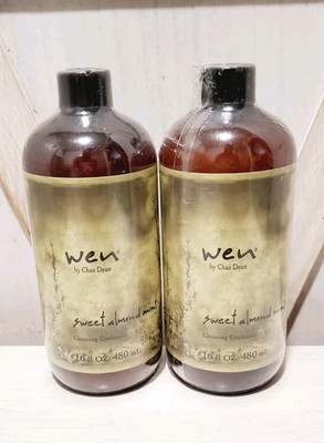 2 Wen Sweet Almond Mint Cleansing Conditioner By Chaz Dean 16 oz Sealed No Pump