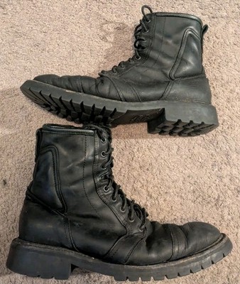 Thursday Boot Company Casa Moto Black Leather Side Zip Boots Men's