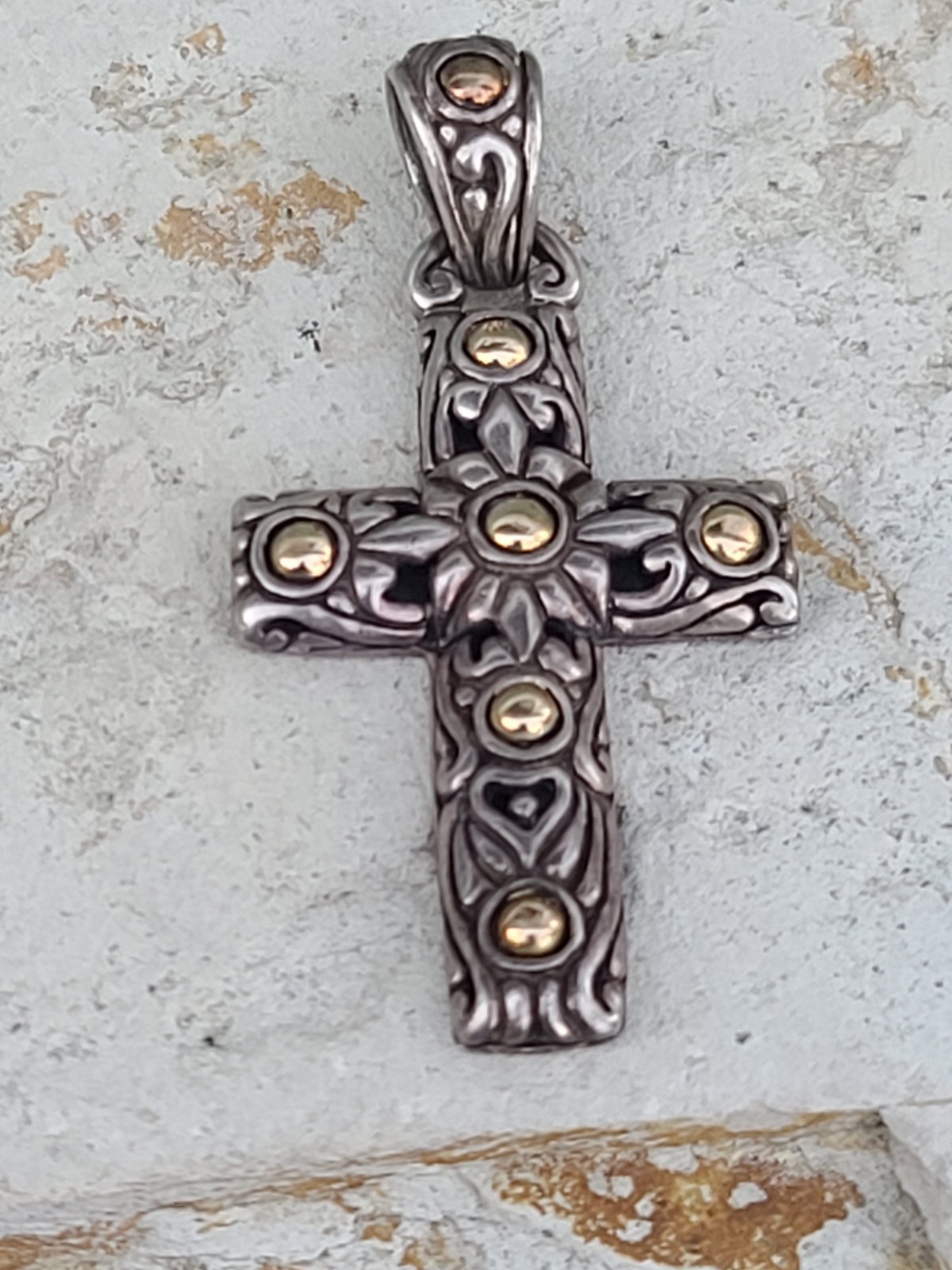 Sterling 925 Solid Silver & 18k Solid Yellow Gold… - image 4