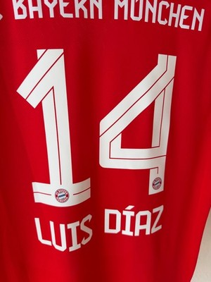 Adidas Bayern Munich Luis Diaz 14 Home Jersey 2025/26 XL UCL 6