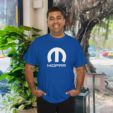 Mopar Blue Cotton Unisex T-Shirt