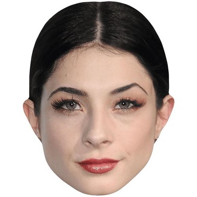 Niki Koss (Make Up) Promi Maske, flaches Kartengesicht, Kostüm Maske