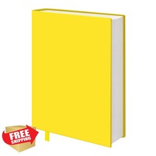 KICNIC Yellow Fabric Book Cover 6x9 Inch Hardcover Sleeve