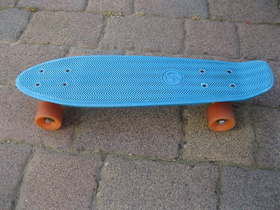 Skateboard Oxelo Yamba Blau Türkis Penny Board auch für Anfänger 58 cm