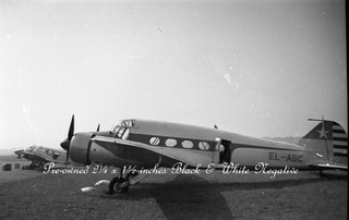 Avro Anson EL ABC ex G AKUD c1956 B&W Negative Aviation Aircraft