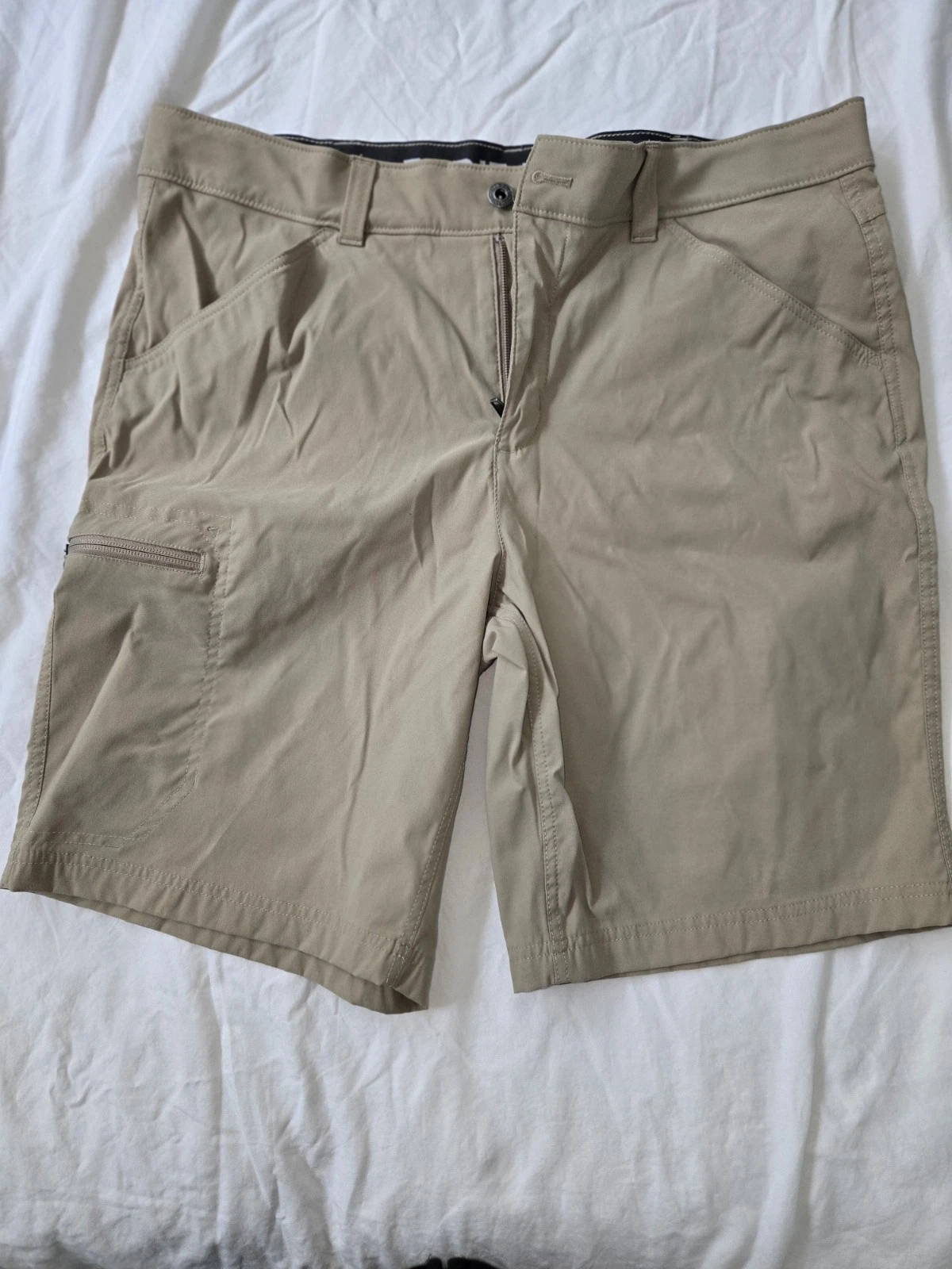 Eddie Bauer Tech Shorts Mens 36x10 Tan Outdoor Hiking
Opens in a new window or tab
