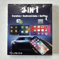 3 In 1 Carplay Android Auto AirPlay Adapter, Please Read Details