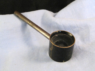 ANTIQUE WWI MILITARY BRASS FIELD MAGNIFYING FLEA GLASS POCKET MICROSCOPE LOUPE