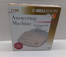 1990s Bellsouth Answering Machine White  Original Box 1129  NEW IN BOX 