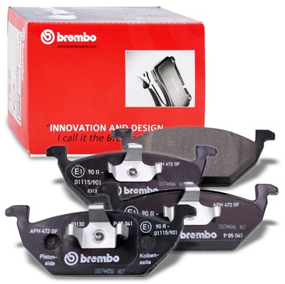 BREMBO BREMSBELAEGE BREMSEN VORNE P 85 041 OHNE WARNKONTAKT FUER AUDI KLOETZE