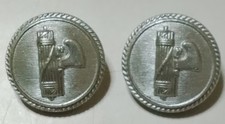 2 Bottoni originali Divisa Fascista Gerarca wwII ventennio fascio
