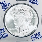 1923 BU UNCIRCULATED SILVER PEACE DOLLAR AUTHENTIC U.S. MINT FREE SHIPPING 5908
