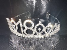 Tiara 18th Birthday Silver with Rhinestones Beautiful Shiny Great Quality