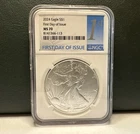 2024 American Eagle 1 oz Silver Coin First Day of Issue! NGC MS70