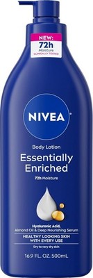 NIVEA Essentially Enriched Body Lotion Very Dry Skin Almond Oil 16.9 oz 500ml