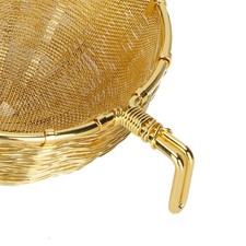 Tea Infuser Strainer Hand Made Copper Reusable Teapot Filter With Long Handle F