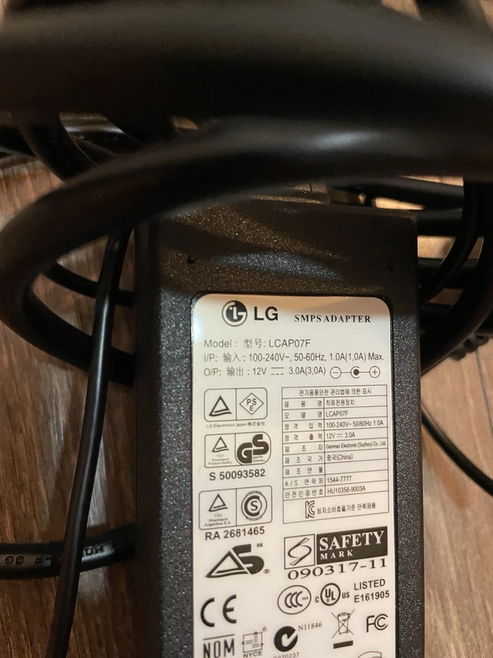 LG Netzteil/Adapter LCAP07F 12V 3A SMPS – TOP Zustand! - Bild 2 von 2