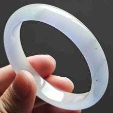 58mm Natural Ice Lavender Jadeite Jade Bracelet Burma Jadeite Jade Bangle 4010