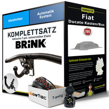 Anhängerkupplung BRINK abnehmbar für FIAT Ducato Kasten/Bus +E-Satz AHK