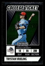 2022 Panini Contenders Draft Picks College Ticket Trystan Vrieling #CTO-40 Black