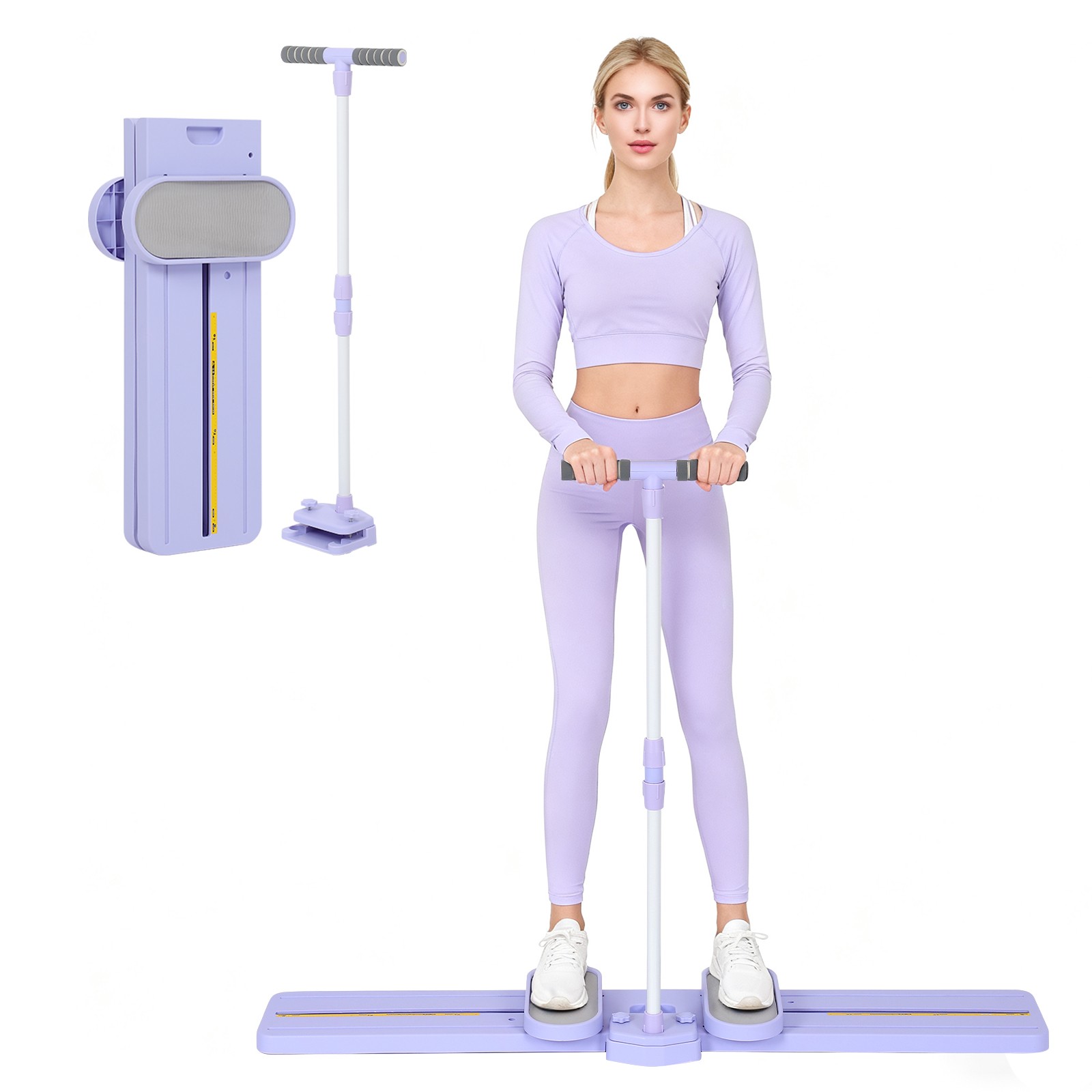 Foldable Ski Machine，Ski Exercise Machine，Cardio Equipment for Home/Gym/Office