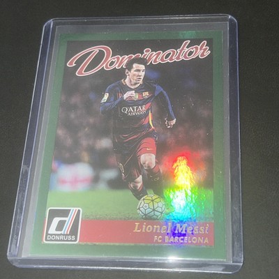 Lionel Messi - 2016/17 Panini Donruss Dominators #13 Green Holo